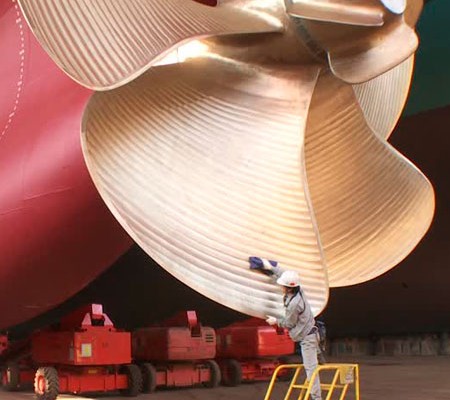 dykkerservice - rensning af propeller